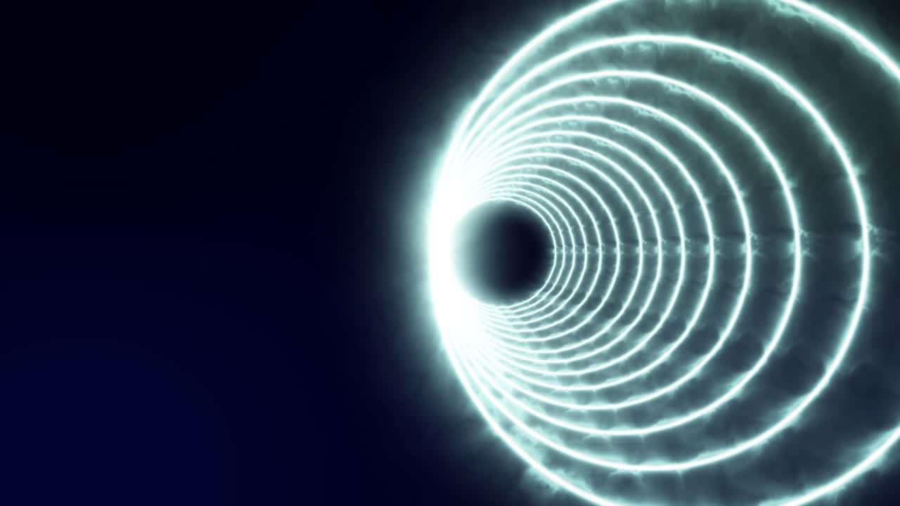 Animazione tunnel circolare 3D motion graphics.