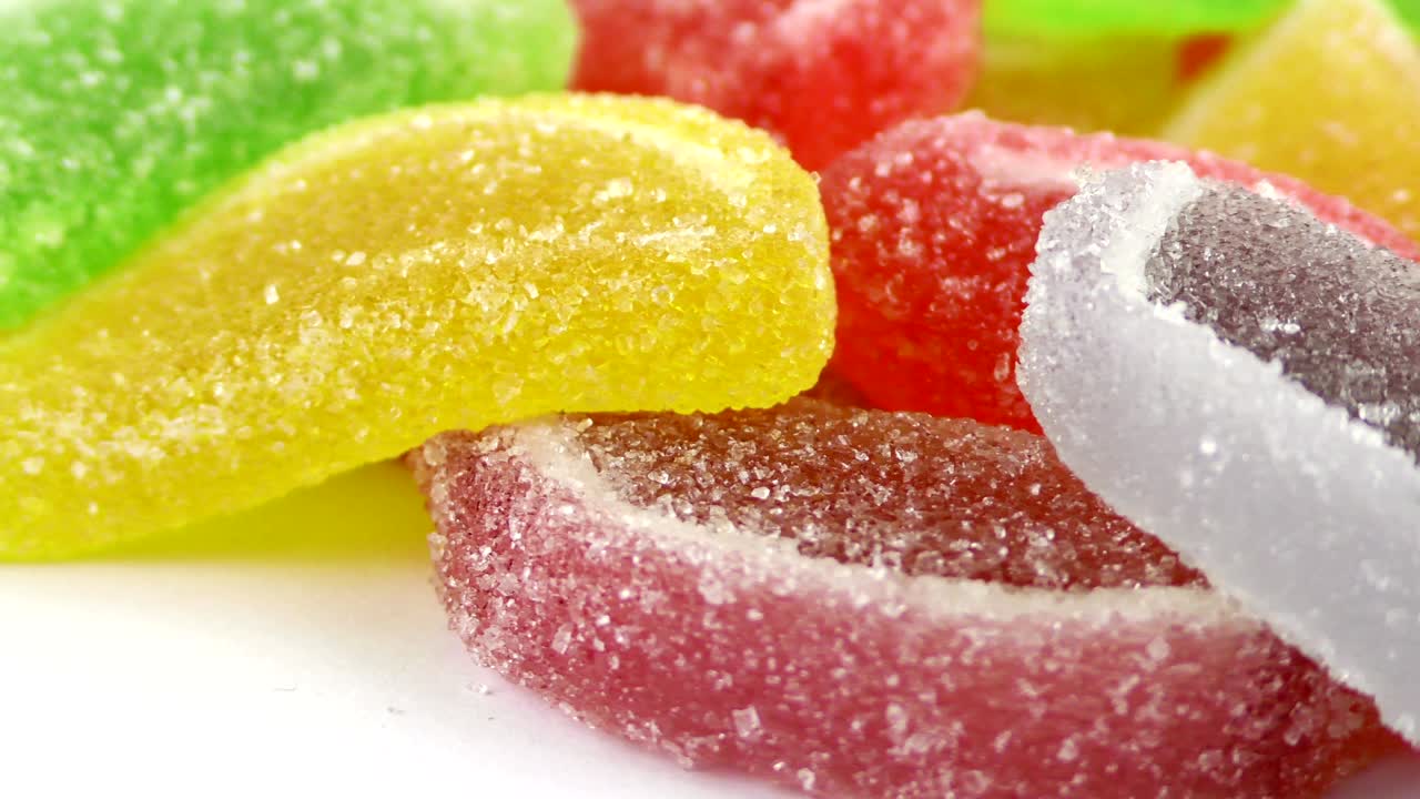 caramelo dulce gelatina y delicioso postre de azúcar