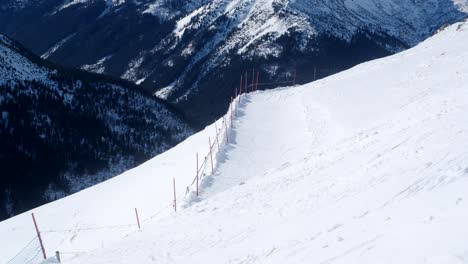 winter skiing in the mountains