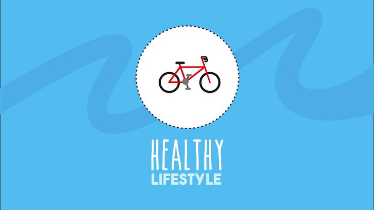 здоровый образ жизни с настройкой икон анимации