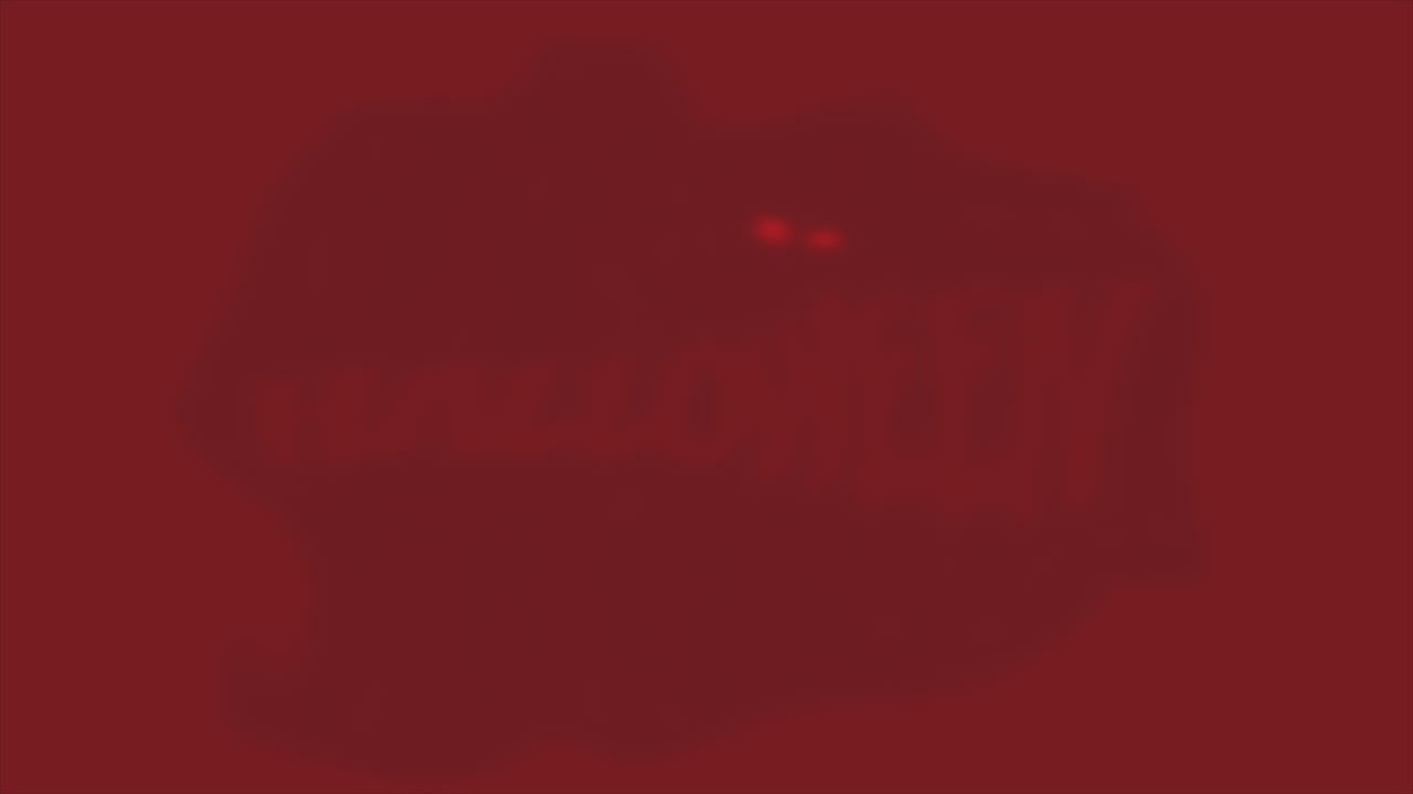 신비한 프레임과 붉은 질감에 유령 할로윈