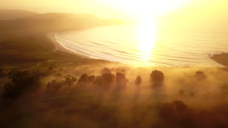 Brillant-Sunrise-Fog-Mist-Sydney-Australia-The-Farm-Surf-Spot-New-Years-Day-start-of-the-year-stunning-bay-ocean-view-drone-2-by-Taylor-Brant-Film