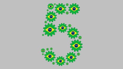número cinco brasileño
