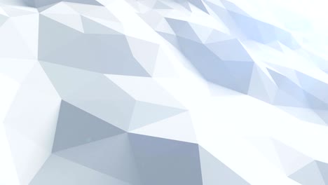 hermosa superficie poligonal azul ondulando en animación 3d en bucle. fondo geométrico sin costuras en 4k, ultra hd.