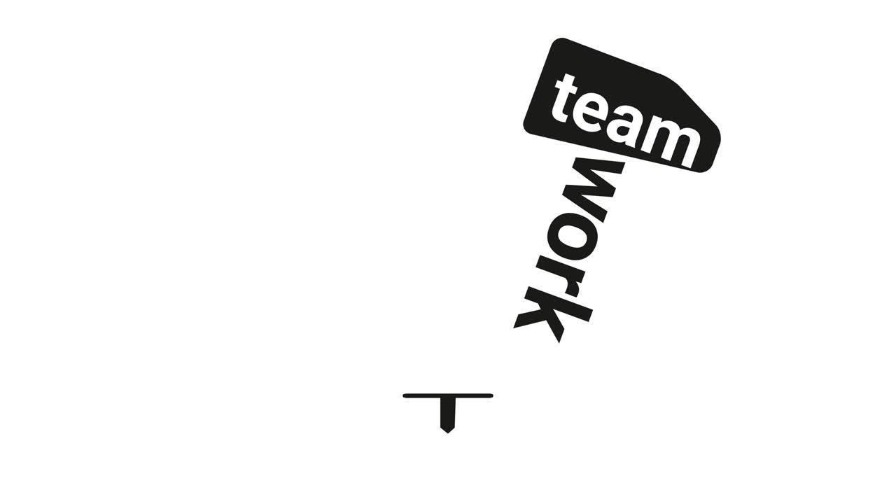 팀워크 타이포그래피