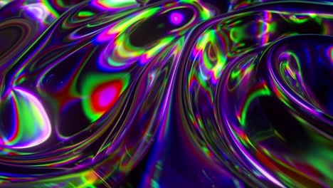 abstract iridescent liquid art