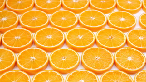 rows of orange slices