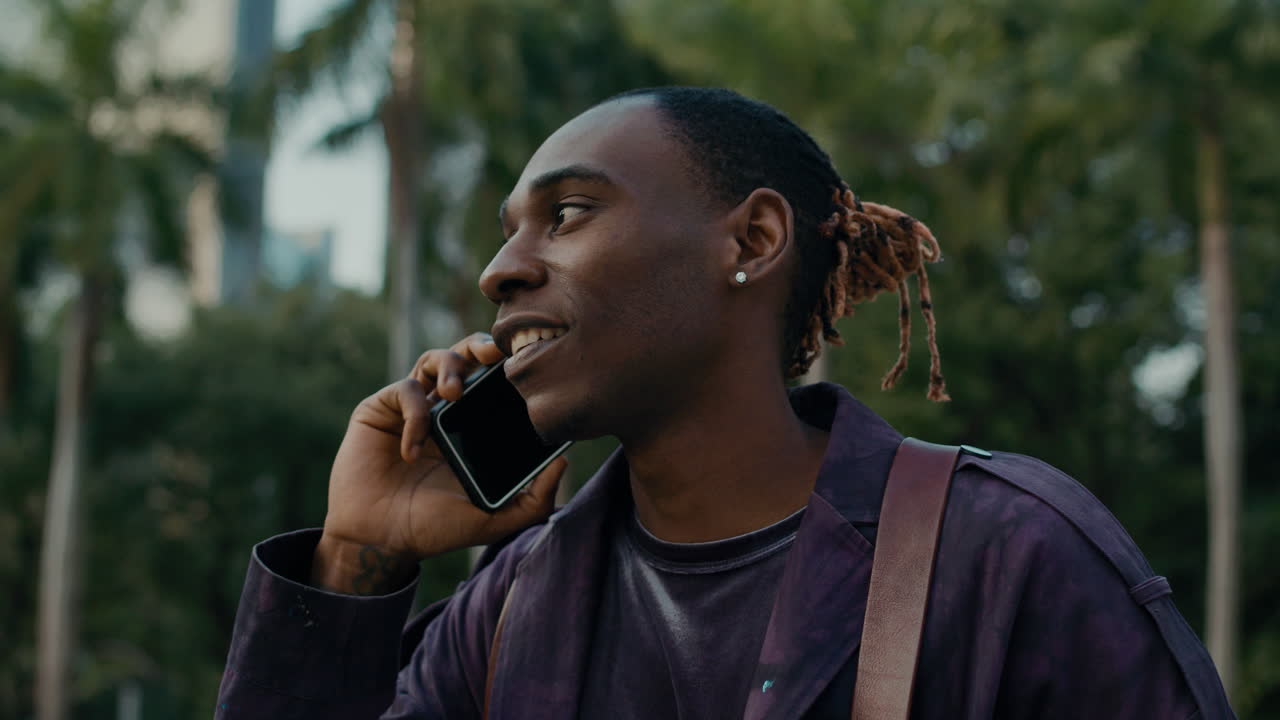 Stylish Man in City Park