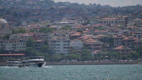 istanbul waterfront view with ferry