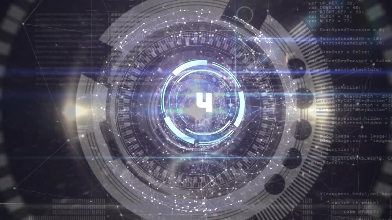 카운트다운의 애니메이션, 연결 네트워크와 함께 범위 스캐닝