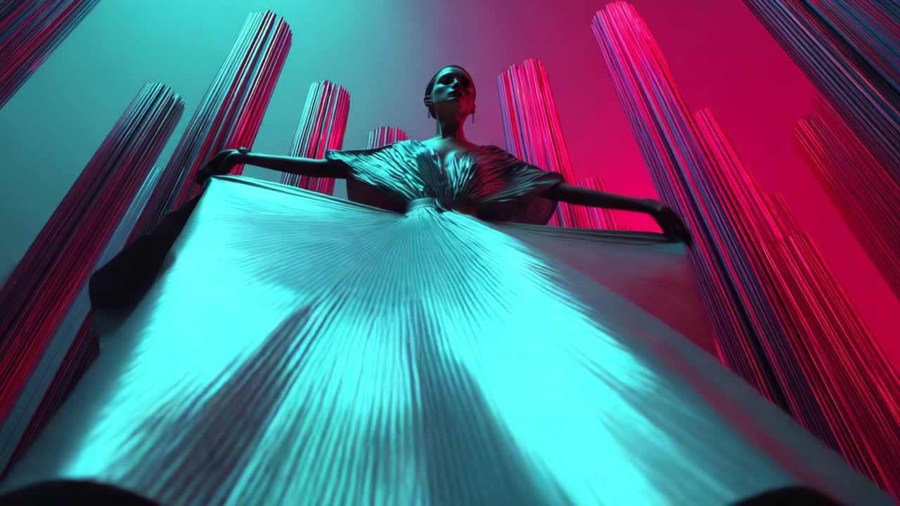 Futuristic Fashion with Elegant Gown