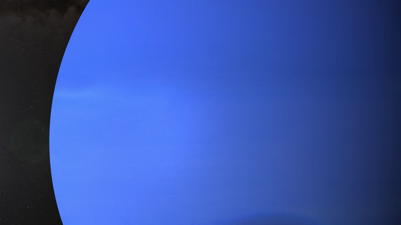 해왕성의 회전을 보여주는 순차적인 이미지