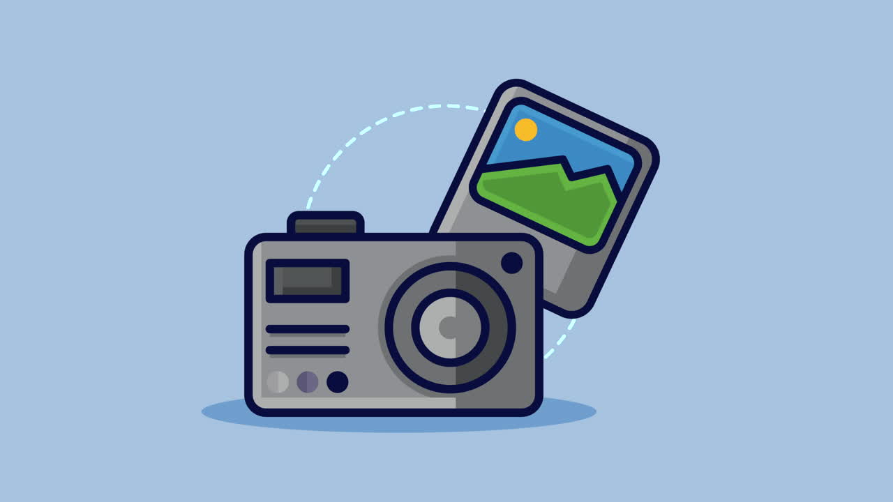 dispositivo fotográfico de cámara con imagen