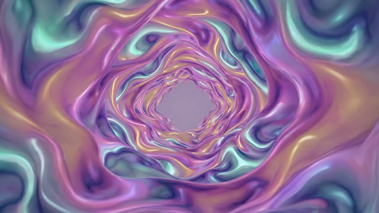 Iridescent Abstract Tunnel