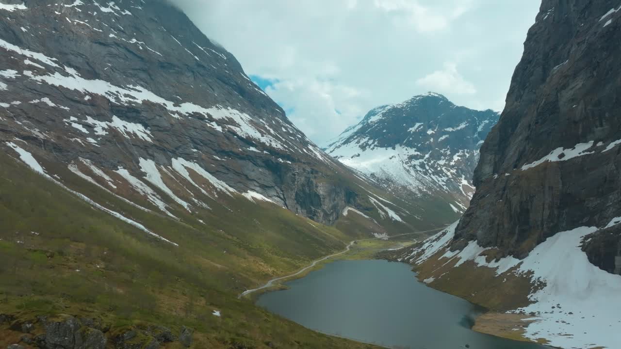 Beautiful scenery at Norengsdalen in Norway