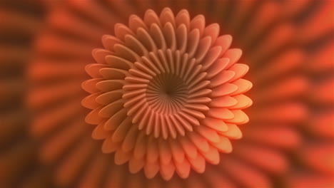 abstract orange spiral flower design