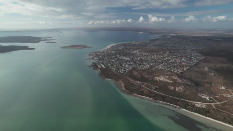 Panoramic-View-Over-Langebaan-In-South-Africa---Drone-Shot