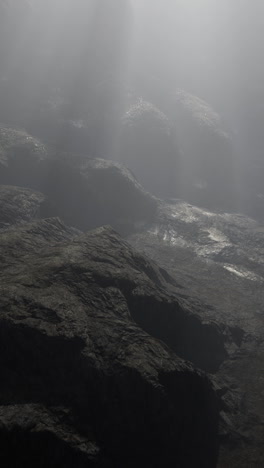 foggy mountain landscape