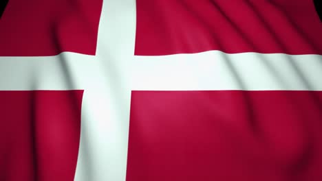 waving realistic denmark flag, 4k background, loop animation