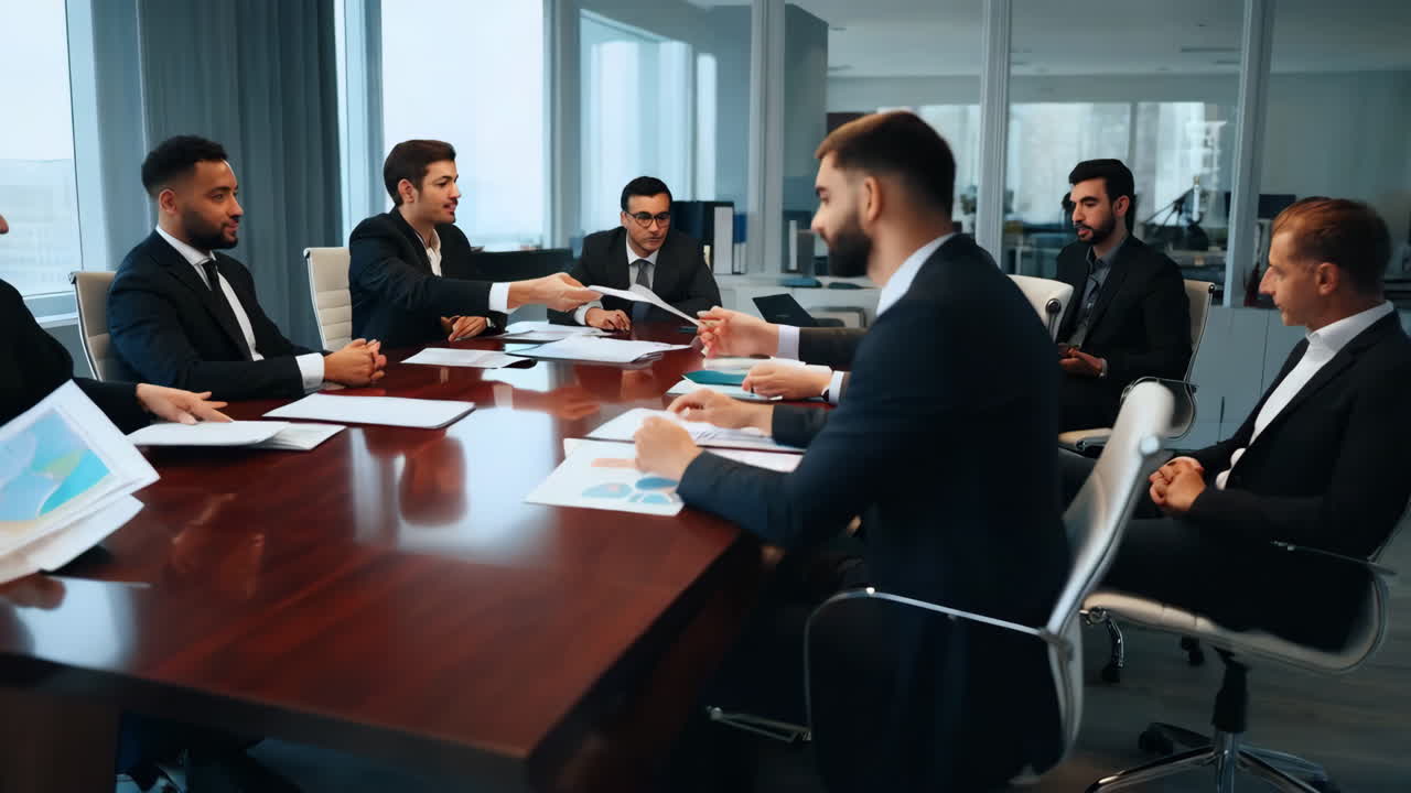 reunión de negocios en curso