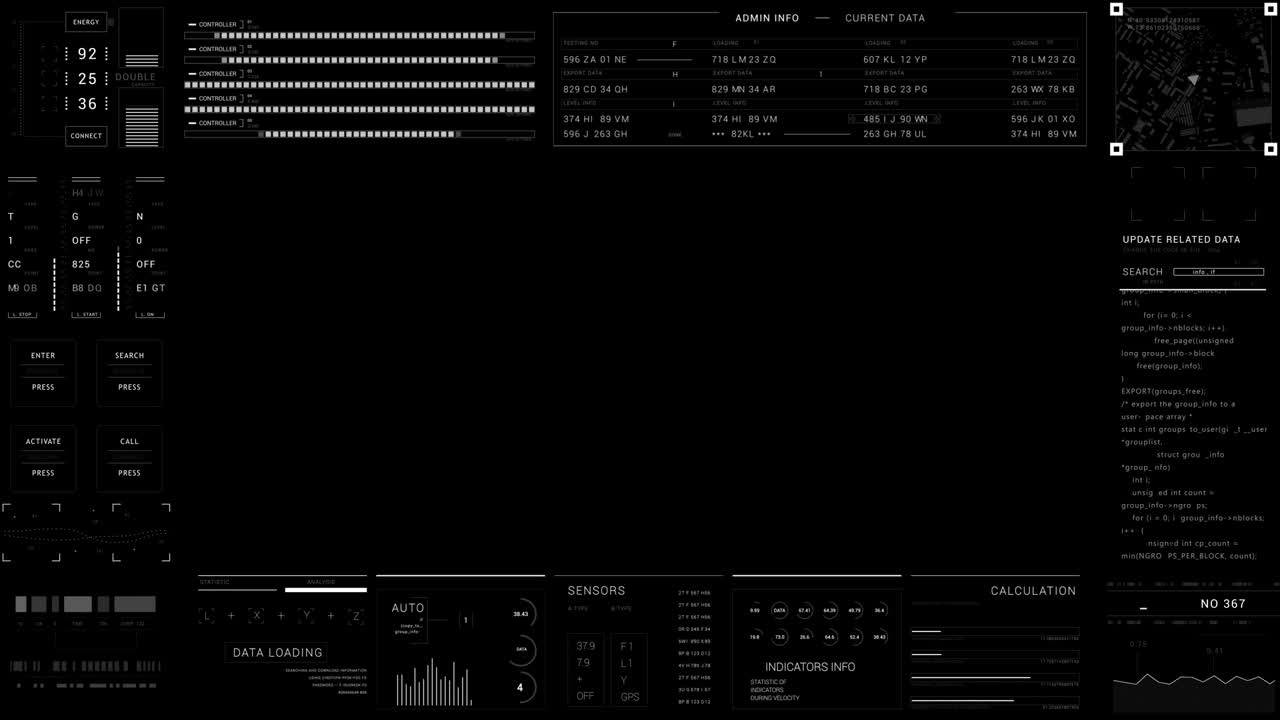 Technological HUD Frame.2D GFX HUD viewfinder.Abstract Technological template.Sci Fi tech User Interface.Futuristic digital 2D graphic.PNG,Alpha