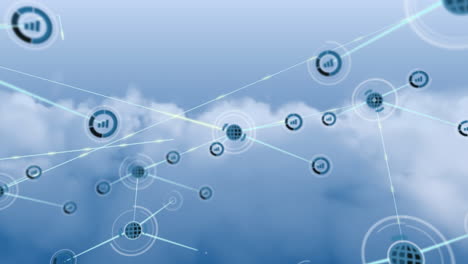 connectors moving on clouds