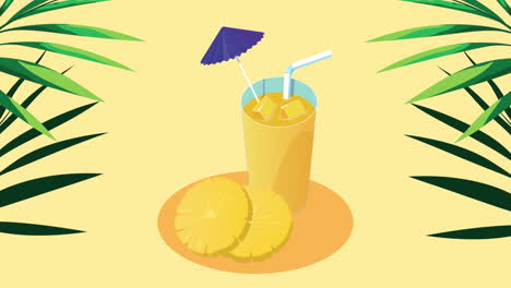 pineapple juice fruit cocktail drink