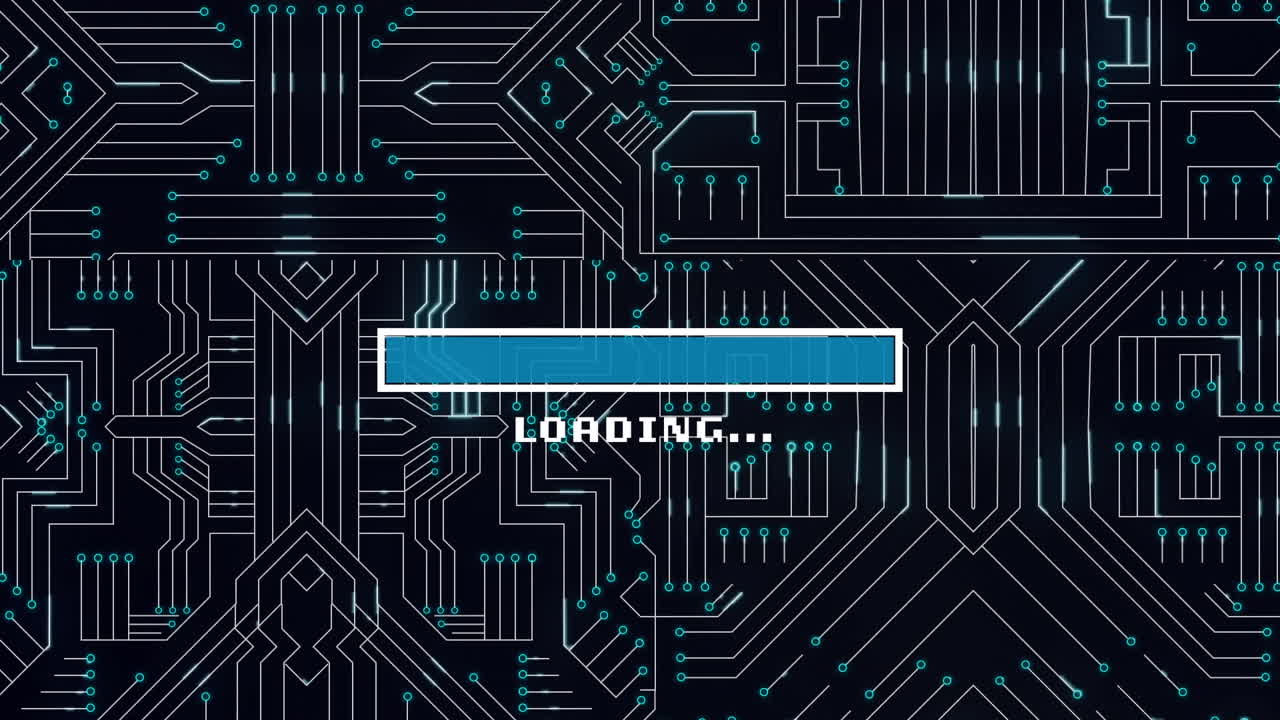 연결 네트워크를 통한 로딩 바의 애니메이션