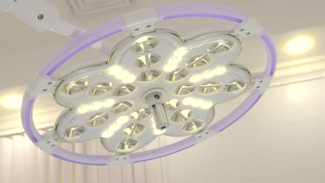 surgical ceiling light in an operating room