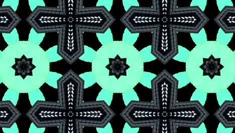 fondo decorativo abstractamente adornado con bucles. caleidoscopio o mandala en 3d.