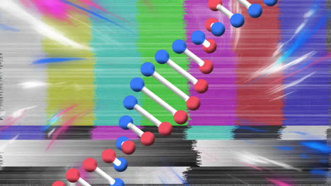 animación de la interferencia sobre la hebra de adn