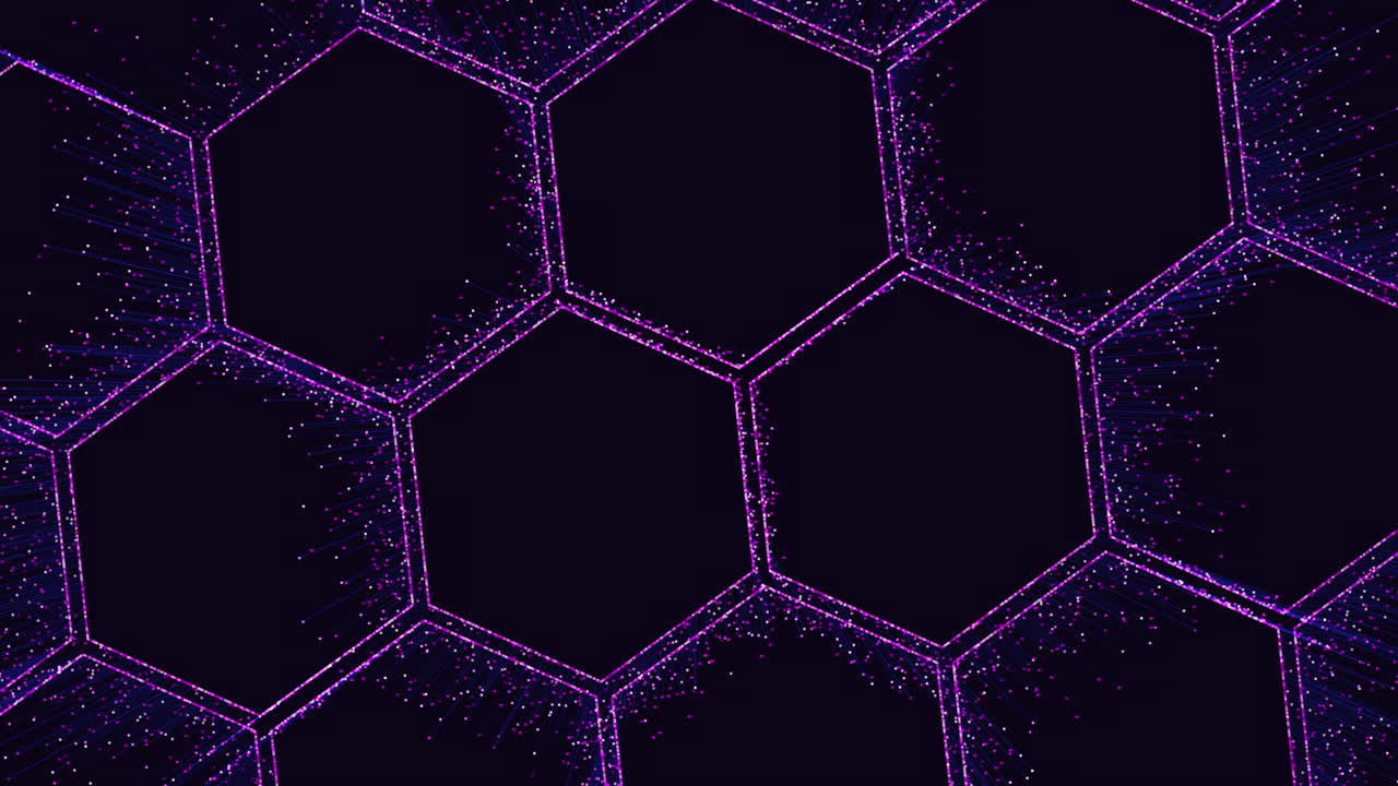 синяя шестиугольная сетка повторяющихся шестиугольных форм с синими линиями