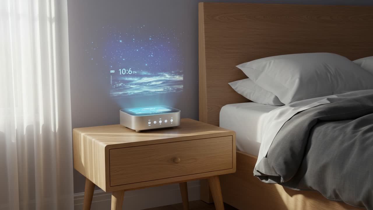 Transform Your Bedroom Ambiance with a Sleep-Enhancing Projector, Featuring Dreamy Starry Skies and Soothing Sounds for a Restful Night's Sleep