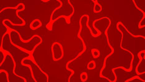 abstract ink line loop motion background red