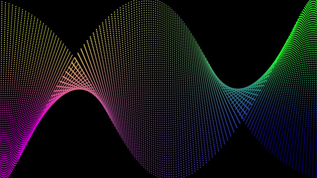 Abstract colorful dots motion background