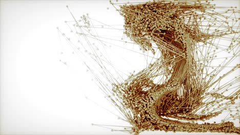 flujo de datos de la red comportamiento molecular.