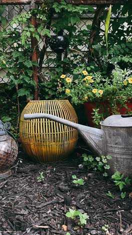 rustic backyard garden decor