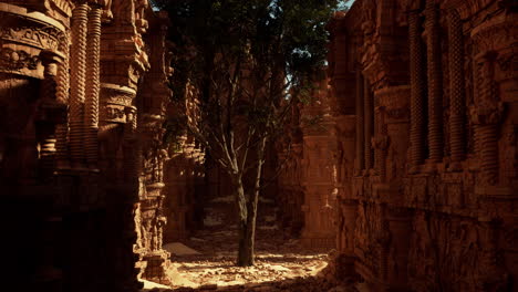 antiguas ruinas en el desierto