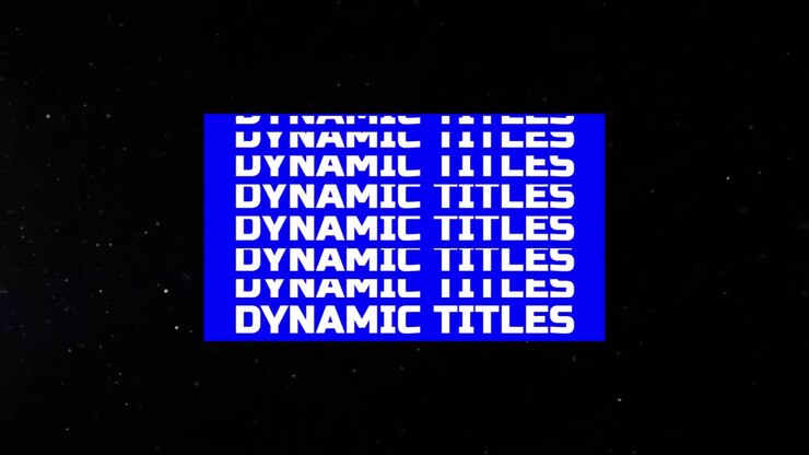 Dynamiske loop-titler 15 Dynamiske loop-titler Adobe After Effects 2023 Opløsning 3840×2160