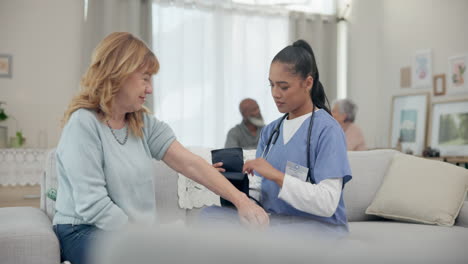 blood pressure check, senior