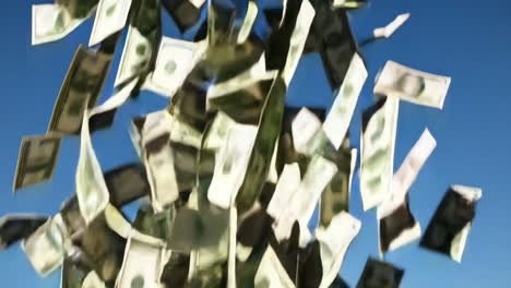 dinero que cae