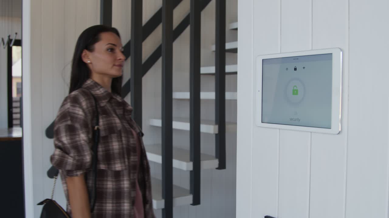 Smart Home Security System Locking House