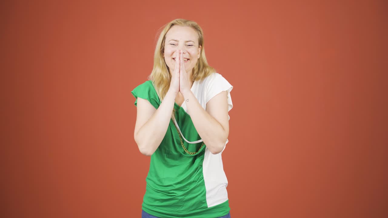 감정적 인 여성.