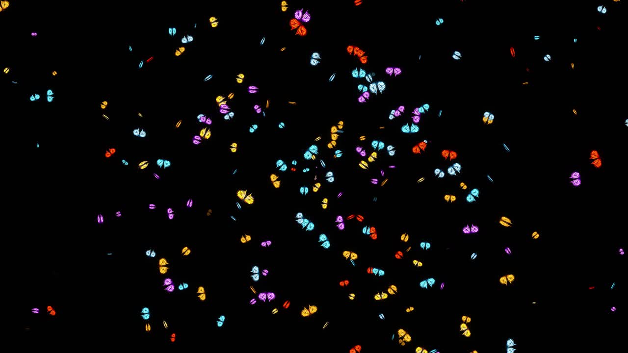 Colorful Butterfly Explosion