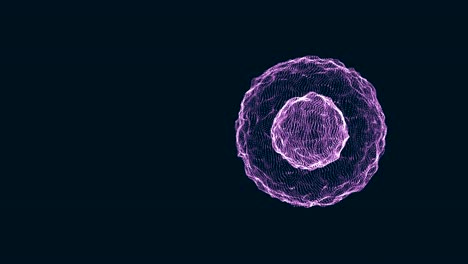 3d spheres morphing and rotating