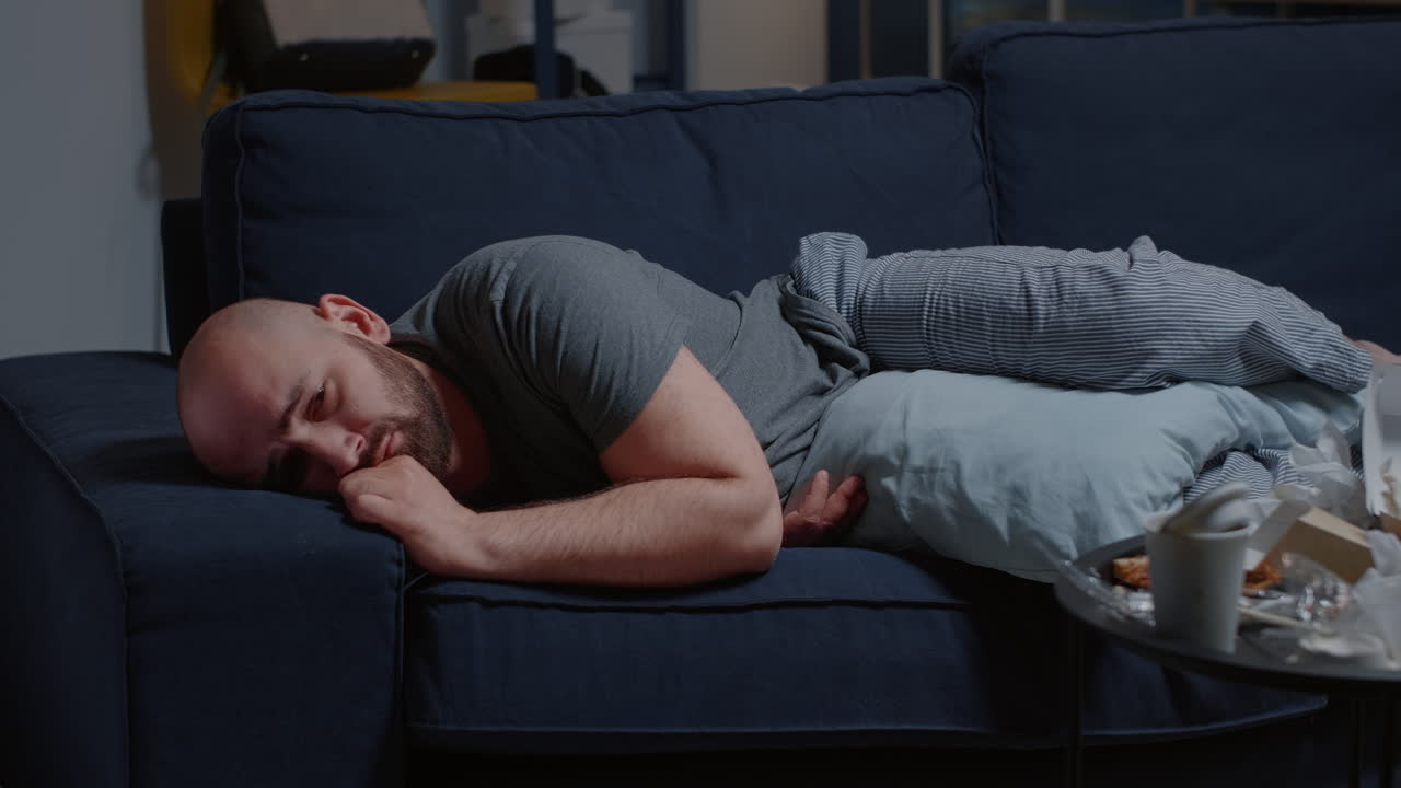 Disappointed man with broken heart because of break up crying