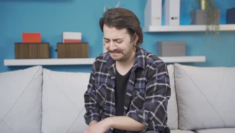 a man who cries out of loneliness.