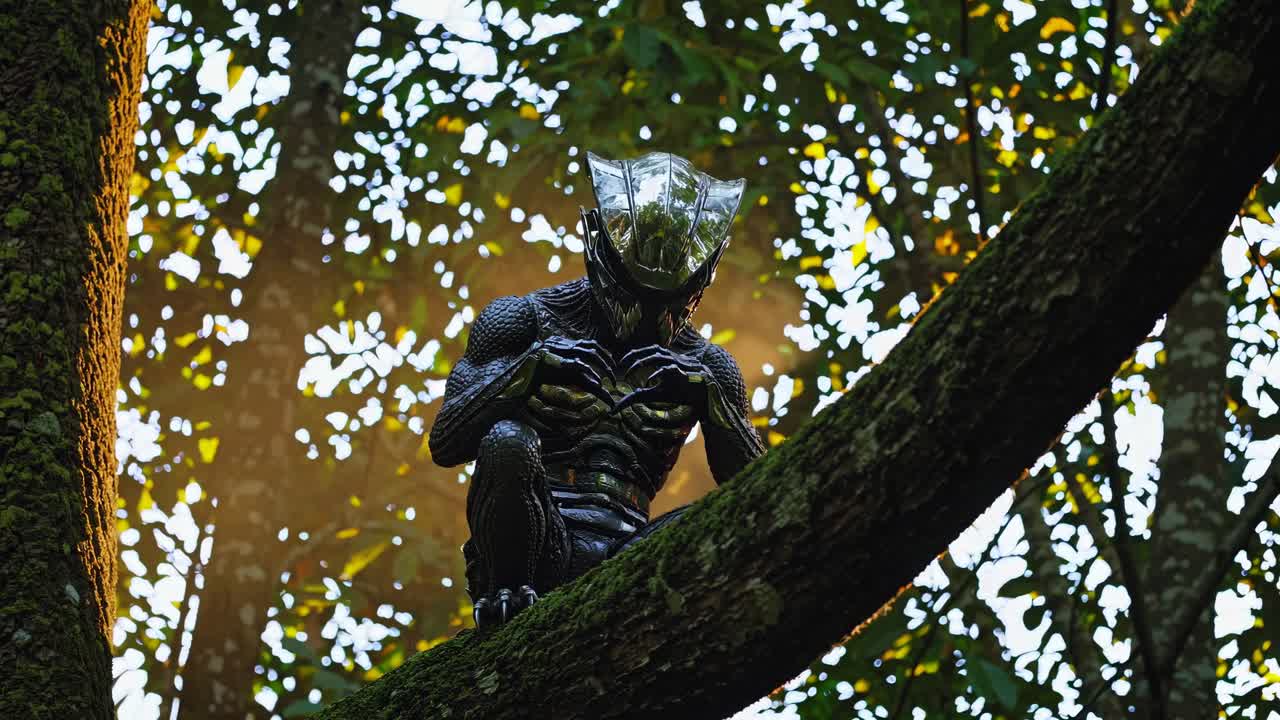 Alien Creature Sitting in a Tree