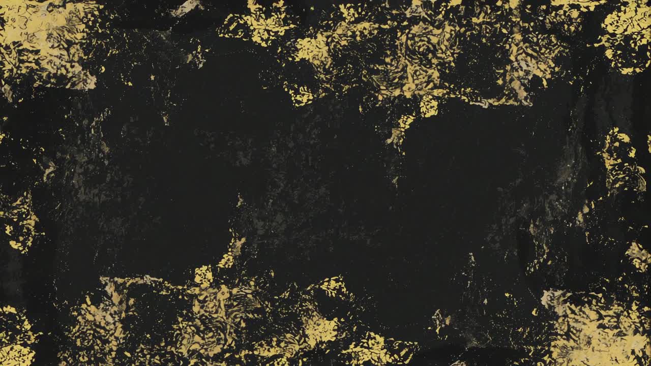 Looping background displaying unchanging black and gold patches across frame, with abstract texture