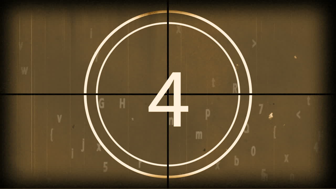 Digitally generated 10 to 0 countdown